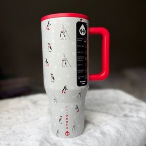 Hydrojug 40oz SKIING PENGUINS Traveler Limited Edition Christmas holiday snow